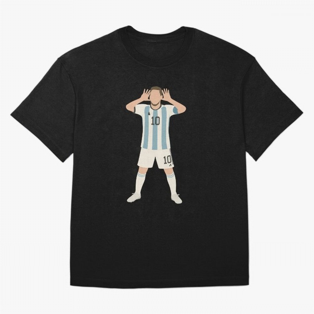 Leo Messi World Cup Celebration Classic T-Shirt Messi Argentina Football Jersey, Adidas Match Day Tee, World Cup 2026, Jordan Football Shirt, Nike Soccer Fan Top, Foden France Knockout Round