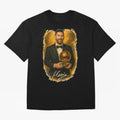 Lionel Messi Ballon d'Or Portrait ¨C Football Legend in Tuxedo Holding Trophy Classic T-Shirt Mbappe Germany Football Jersey, Nike Football Tee, World Cup 2026, Adidas Soccer Shirt, Jordan Fan Top, Salah France Stadium Chant