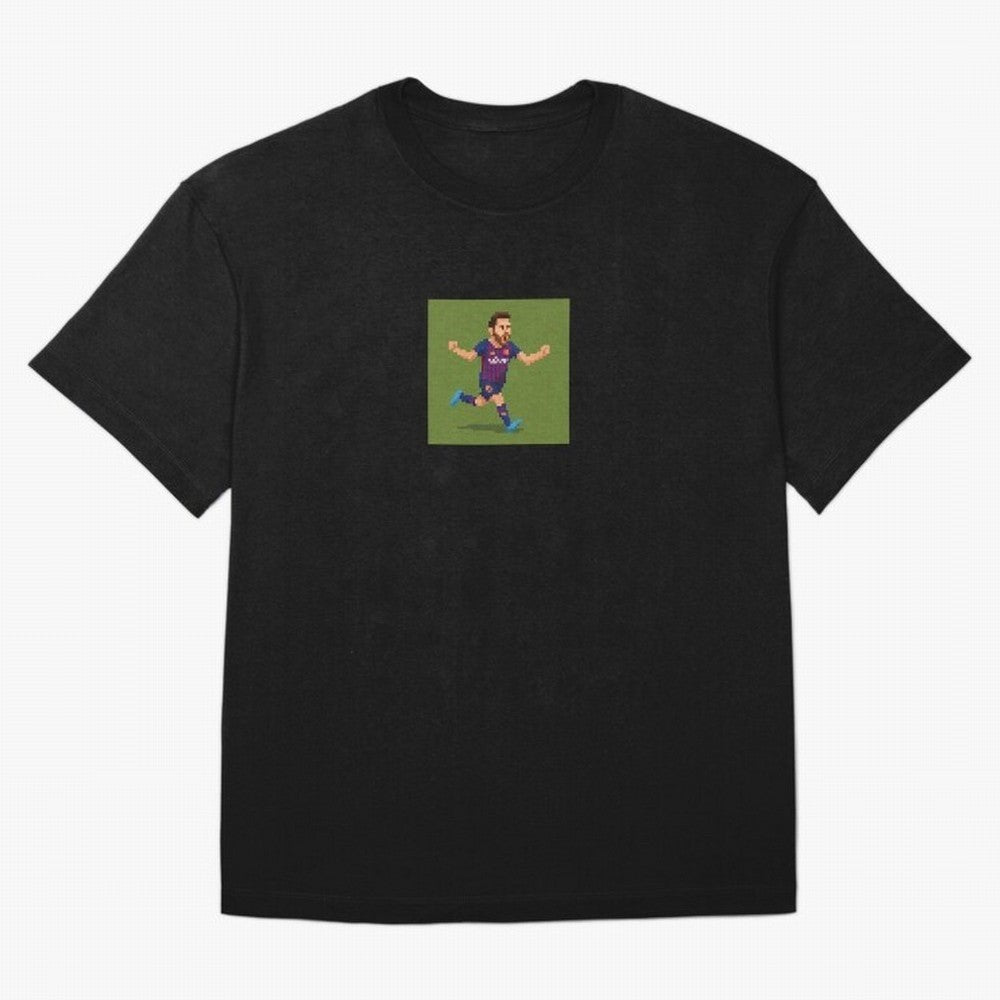 Lionel Messi Barcelona Pixel Art Tribute Classic T-Shirt Create FIFA World Cup 2026 Group Stage Filled With, Nike Football Jersey For Group Stage, Adidas Soccer Shirt For Cristiano Ronaldo Fans, Jordan Fan Top, Mbappe Argentina Group Stage