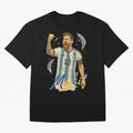 Lionel Messi Argentina Art ¨C Iconic World Cup Champion Tribute Design	 T-Shirt Neymar England Football Jersey, Jordan Football Tee, World Cup 2026, Adidas Fan Shirt, Nike Supporter Top, Pedri France Football Fans