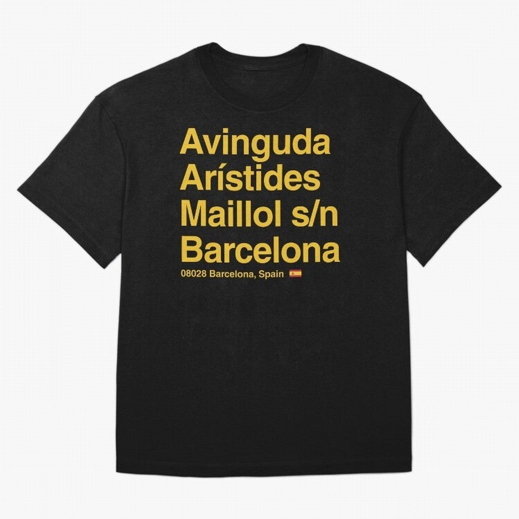 FC Barcelona Futbol Soccer Stadium Street Address Classic T-Shirt Cristiano Ronaldo Netherlands Football Jersey, Adidas Soccer Tee, World Cup 2026, Nike Football Fan Shirt, Jordan Supporter Top, Mbappe Ghana Trophy Race