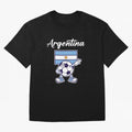 ARGENTINA - Dabbing Football Soccer Ball - ARGENTINA T-Shirt Mark FIFA World Cup 2026 Filled With Cristiano Ronaldo, Nike Fan Jersey For Match Day, Jordan Soccer Shirt For Cristiano Ronaldo Fans, Adidas Match Day Top, Saka Uruguay Final Match