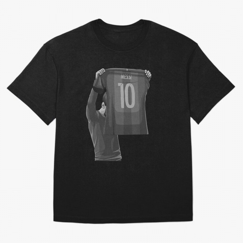 Lionel Messi Black and White Version T-Shirt FIFA World Cup 2026 Argentina De Bruyne Jersey, Adidas Soccer Tee, Messi Netherlands Fans, Nike Football Fan Shirt, Jordan Supporter Top, Griezmann England Match Day