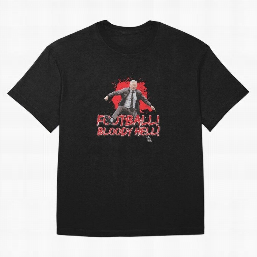 Sir Alex Ferguson - FOOTBALL BLOODY HELL! Essential T-Shirt Cristiano Ronaldo England Football Jersey, Jordan Supporter Tee, World Cup 2026, Nike World Cup Shirt, Adidas Football Fan Top, Mbappe Ghana Goal Celebration