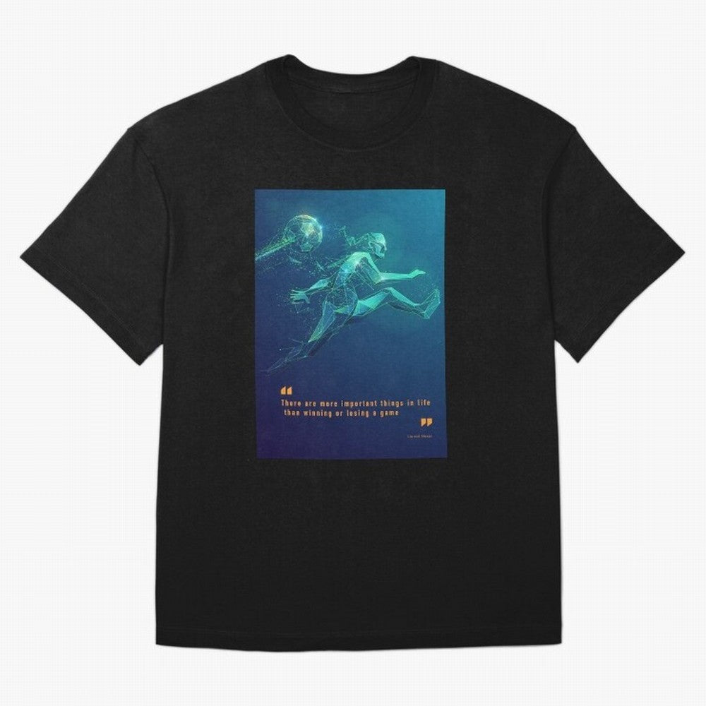 soccer football graphic Lionel Messi quotes T-Shirt Haaland Portugal Football Jersey, Adidas Match Day Tee, World Cup 2026, Jordan Football Shirt, Nike Soccer Fan Top, Cristiano Ronaldo Belgium Football Fans