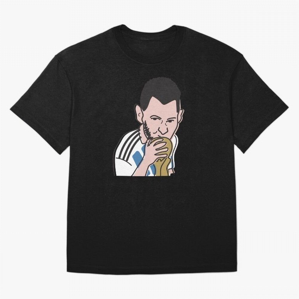 Lionel Messi in Weirdtual Reality T-Shirt Cristiano Ronaldo Argentina Football Jersey, Jordan Supporter Tee, World Cup 2026, Nike World Cup Shirt, Adidas Football Fan Top, Griezmann Ghana Final Match