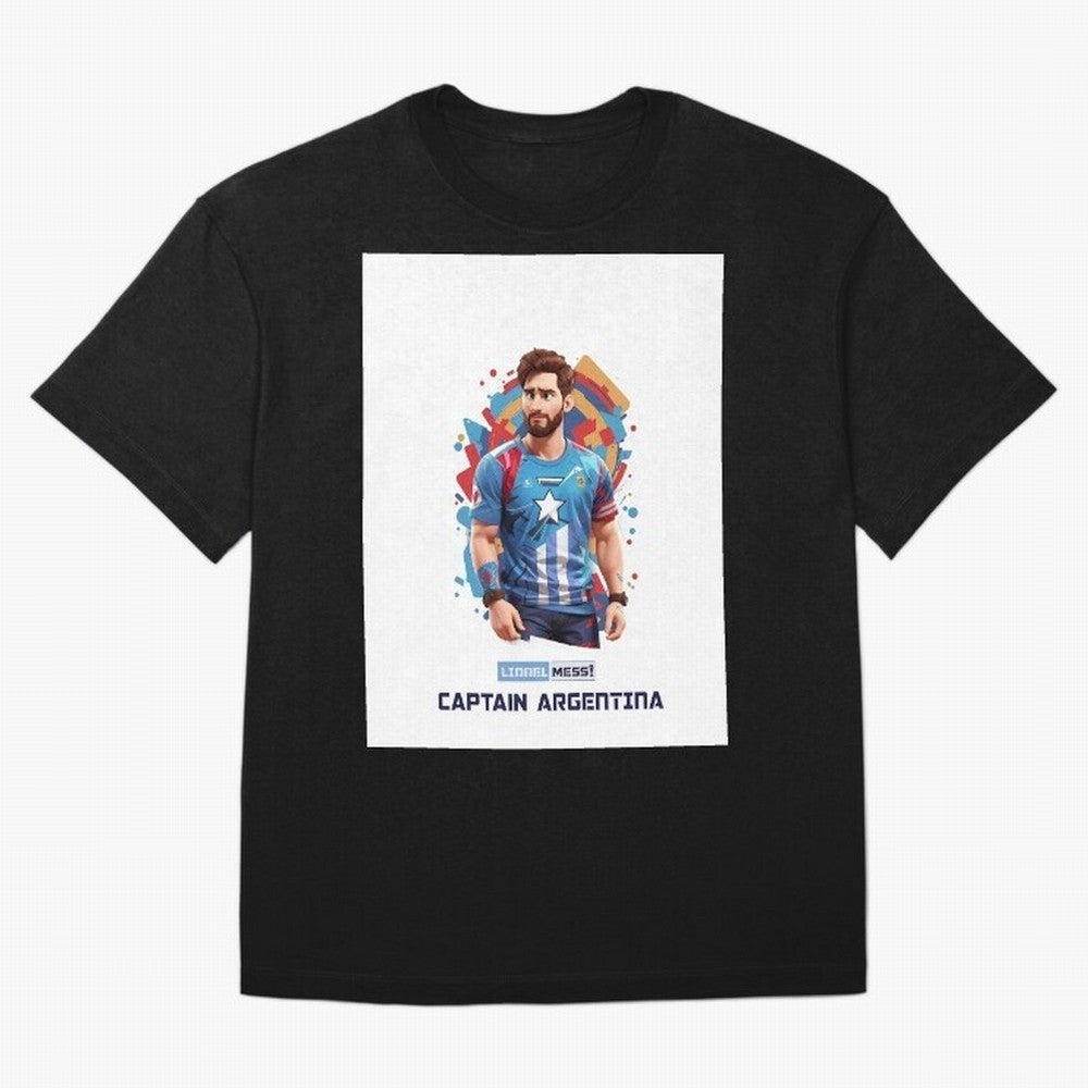 Lionel Messi Captain Argentina Graphic T-Shirt FIFA World Cup 2026 Argentina Griezmann Jersey, Nike Match Day Shirt, Neymar Portugal Fans, Adidas Supporter Tee, Jordan Soccer Fan Top, Haaland England Supporter Night