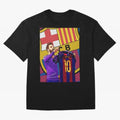 Messi Goat in FC Barcelna Graphic T-Shirt Upgrade FIFA World Cup 2026 Spirit, Capturing France And Fan Jersey, Adidas Football Tee, Argentina Supporter Shirt, Nike Soccer Shirt, Messi Jordan Match Day Top, Lewandowski Germany Stadium Chant
