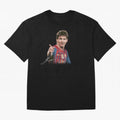 Messi T-Shirt ¡ª ¡°Young Messi¡± Premium T-Shirt Showcase FIFA World Cup 2026 For Fans Of Cristiano Jersey, Jordan Supporter Tee, Cristiano Ronaldo Brazil Fans, Nike World Cup Shirt, Adidas Football Fan Top, Haaland Croatia Soccer Fans