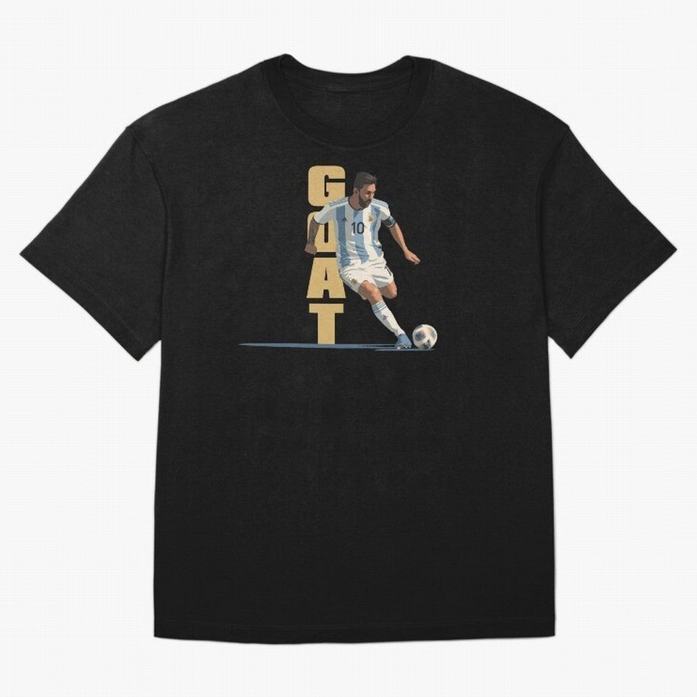 Messi in action GOAT Minimalist Graphic Premium T-Shirt Cristiano Ronaldo Spain Football Jersey, Nike Football Tee, World Cup 2026, Adidas Soccer Shirt, Jordan Fan Top, Griezmann Belgium Watch Party