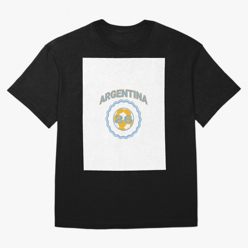 Argentina 2026 world cup soccer badge Graphic T-Shirt Neymar Argentina Football Jersey, Adidas Soccer Tee, World Cup 2026, Nike Football Fan Shirt, Jordan Supporter Top, Saka Ghana Match Day
