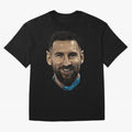 Messi Iconic Smile - Streetwear Style Portrait Premium T-Shirt Show Passion For The Stars Of The FIFA World Cup 2026 USA Jersey, Nike Football Tee, Haaland Germany Fans, Adidas Soccer Shirt, Jordan Fan Top, Salah England Stadium Chant