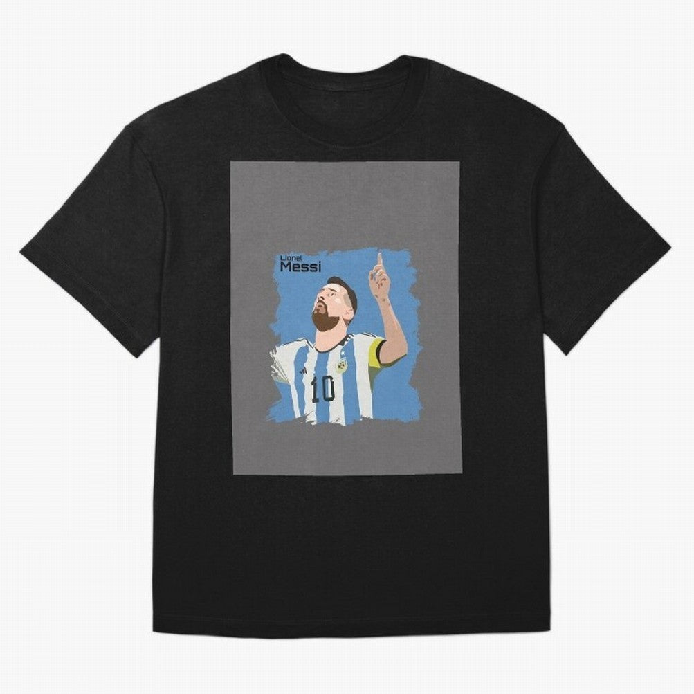 Lionel Messi Triumphant Argentina Portrait Graphic T-Shirt France Messi World Cup 2026 Jersey, Adidas Football Tee, Match Day, Nike Soccer Shirt, Jordan Match Day Top, Messi Senegal Watch Party