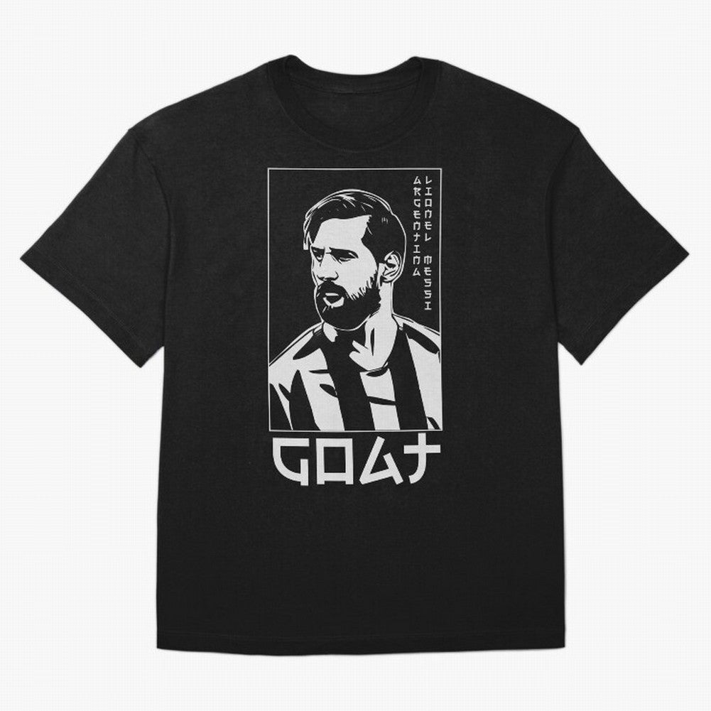 Lionel Messi Japanese Style Portrait art illustration Premium T-Shirt Stand With FIFA World Cup 2026 USA Canada Mexico Driven, Jordan Supporter Jersey For Watch Party, Nike World Cup Shirt For Mbappe Fans, Adidas Football Fan Top, Rodri Spain