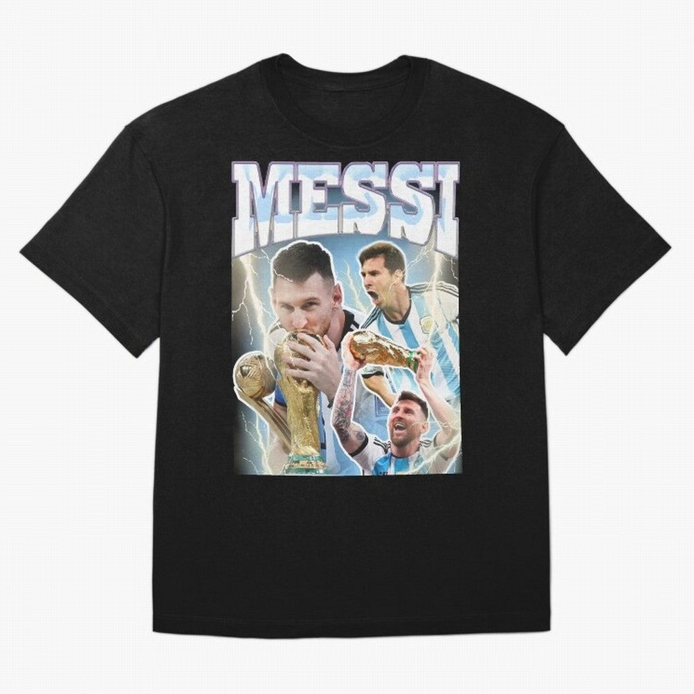 Messi Champion Vintage Retro Design Premium T-Shirt FIFA World Cup 2026 Canada Kane, Adidas Soccer Jersey For Match Day, Nike Football Fan Shirt For Messi Fans, Jordan Supporter Top, Vinicius Ecuador Trophy Race
