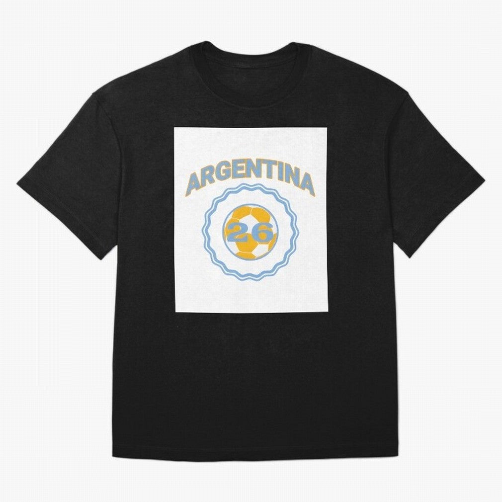 Argentina 2026 world cup soccer badge Premium T-Shirt Brazil Haaland World Cup 2026 Jersey, Nike Match Day Shirt, Supporter Night, Adidas Supporter Tee, Jordan Soccer Fan Top, Neymar Portugal Match Day