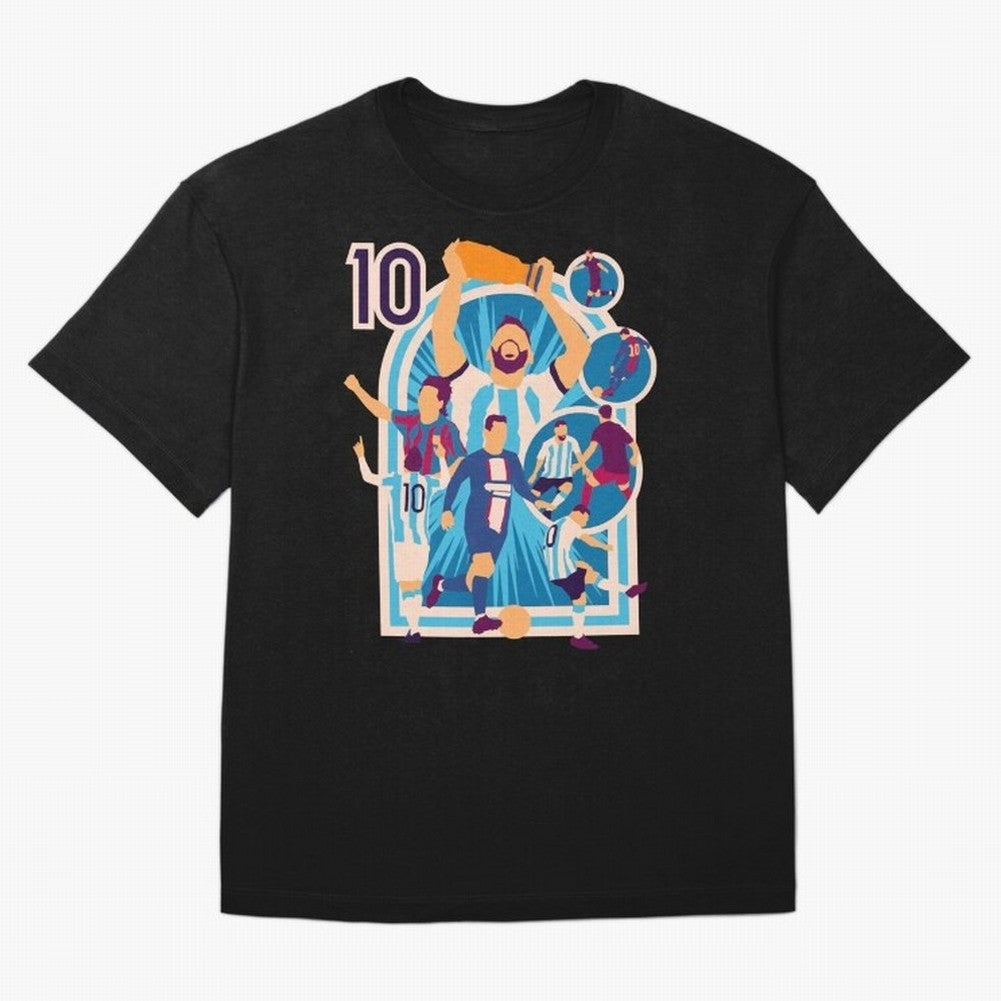 Messi - The Goat Classic T-Shirt Neymar Portugal Football Jersey, Nike Match Day Shirt, World Cup 2026, Adidas Supporter Tee, Jordan Soccer Fan Top, Pedri USA Trophy Race