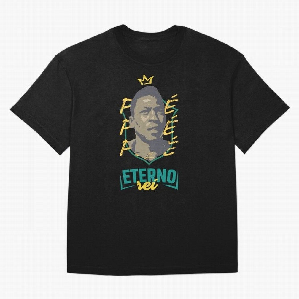 Messi and Neymar wearing a Pele t-shirt - Pel¨¦ Eterno - Pele Forever Rei Classic T-Shirt FIFA World Cup 2026 Argentina Neymar Jersey, Adidas Match Day Tee, Mbappe Portugal Fans, Jordan Football Shirt, Nike Soccer Fan Top, Son Croatia Football Fans