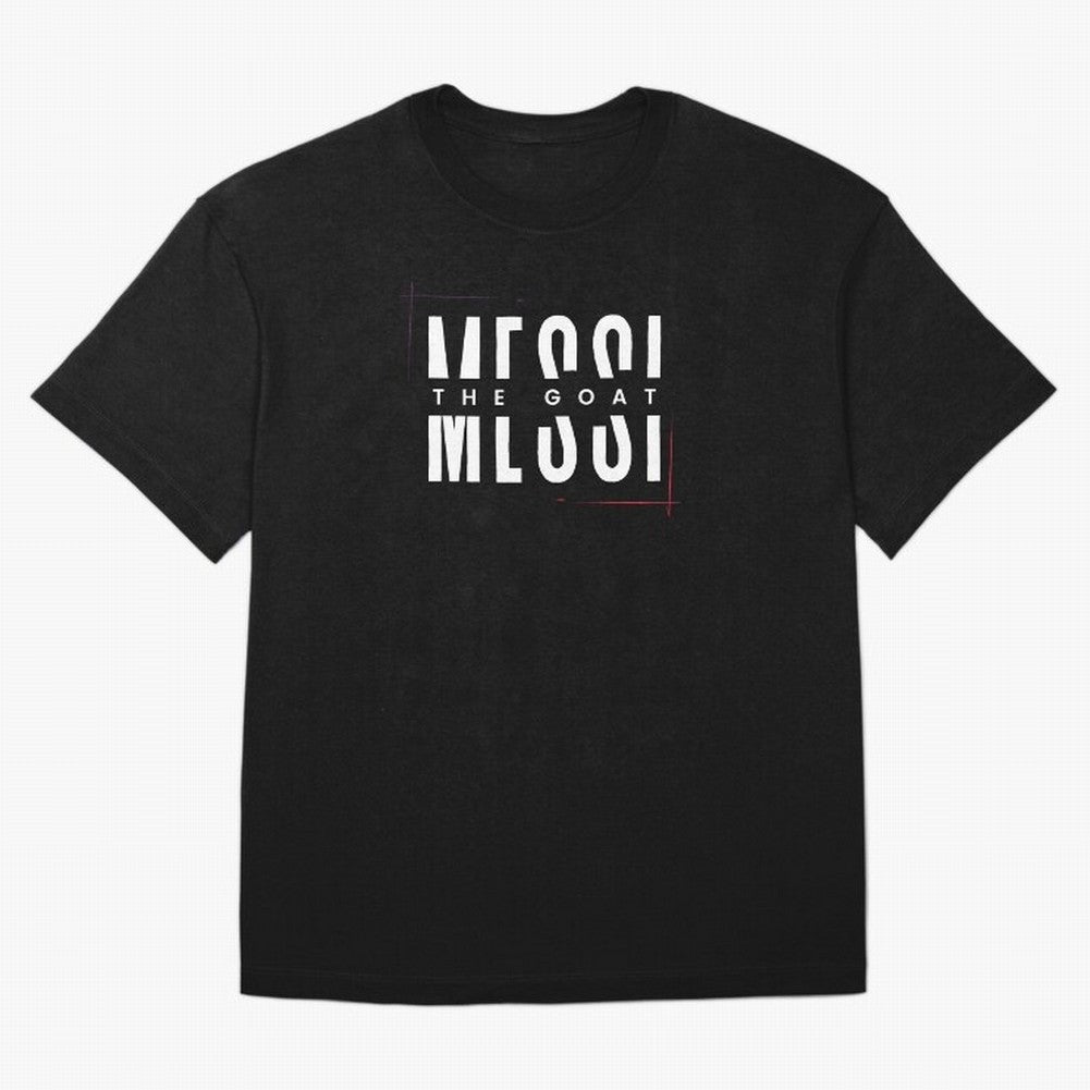 Messi Fan Art - THE GOAT (Black Edition) Classic T-Shirt Argentina Mbappe World Cup 2026 Jersey, Adidas Football Tee, Match Day, Nike Soccer Shirt, Jordan Match Day Top, Vinicius Switzerland Group Stage