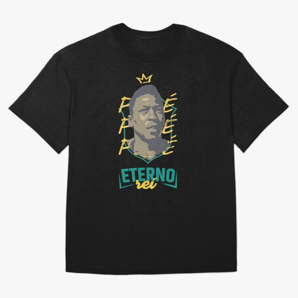 Messi and Neymar wearing a Pele t-shirt - Pel¨¦ Eterno - Pele Forever Rei Classic T-Shirt Represent FIFA World Cup 2026 Group Stage Spirit Jersey, Jordan Supporter Tee, Messi Brazil Fans, Nike World Cup Shirt, Adidas Football Fan Top, Kane England