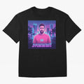 Inter Miami? Football Legend Messi Cyberpunk Retro Futurist Design (Version 2) Classic T-Shirt FIFA World Cup 2026 Argentina De Bruyne Jersey, Nike Match Day Shirt, Mbappe Portugal Fans, Adidas Supporter Tee, Jordan Soccer Fan Top, Griezmann