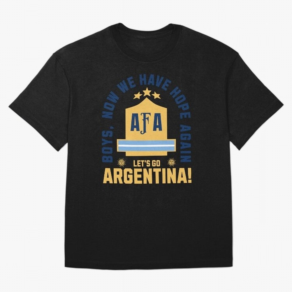 Argentina Soccer 2026 Boys We Have Hope Again Fan Design Classic T-Shirt Fuel The FIFA World Cup 2026 Journey Through Neymar, Nike Match Day Jersey For Match Day, Adidas Supporter Tee For Neymar Fans, Jordan Soccer Fan Top, CR7 Argentina Supporter