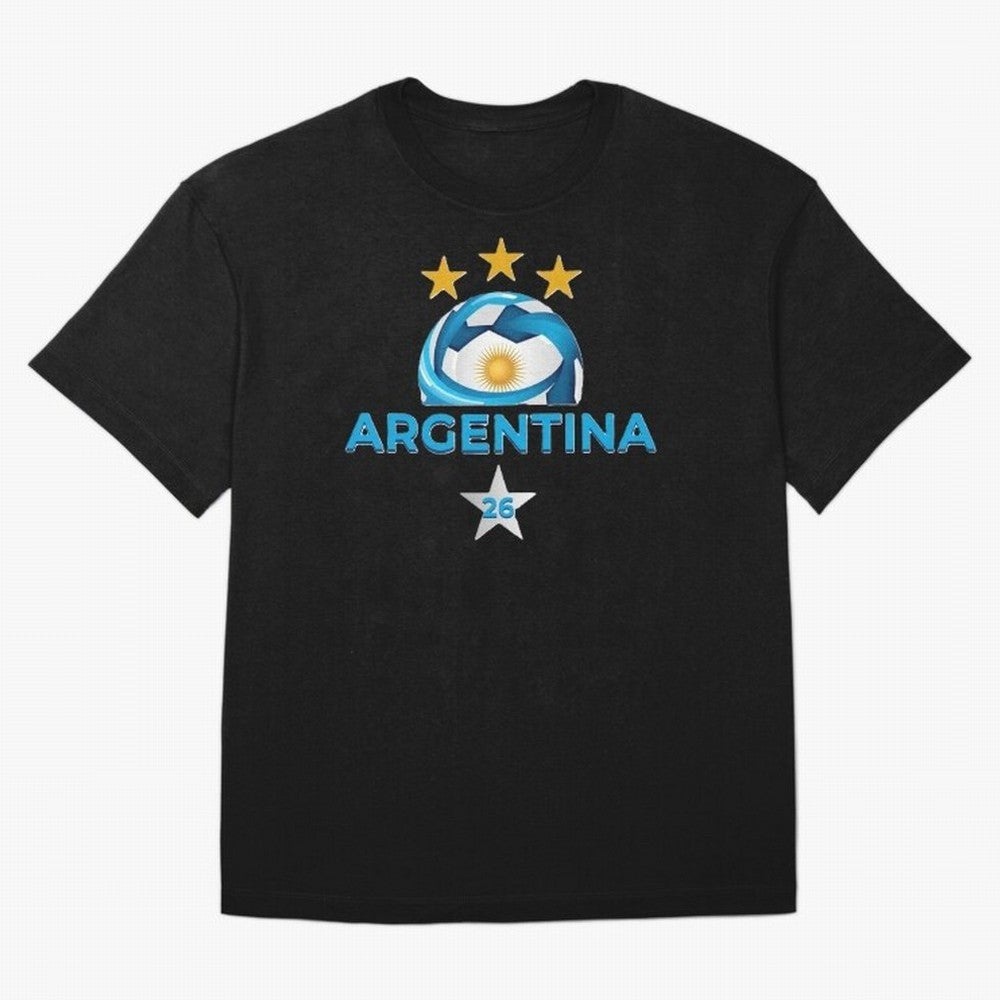 Argentina 2026 Stars T-Shirt Upgrade FIFA World Cup 2026 Group Stage Spirit, Driven By Fan Jersey, Adidas Soccer Tee, Argentina Supporter Shirt, Nike Football Fan Shirt, Messi Jordan Supporter Top, Neymar Brazil Match Day