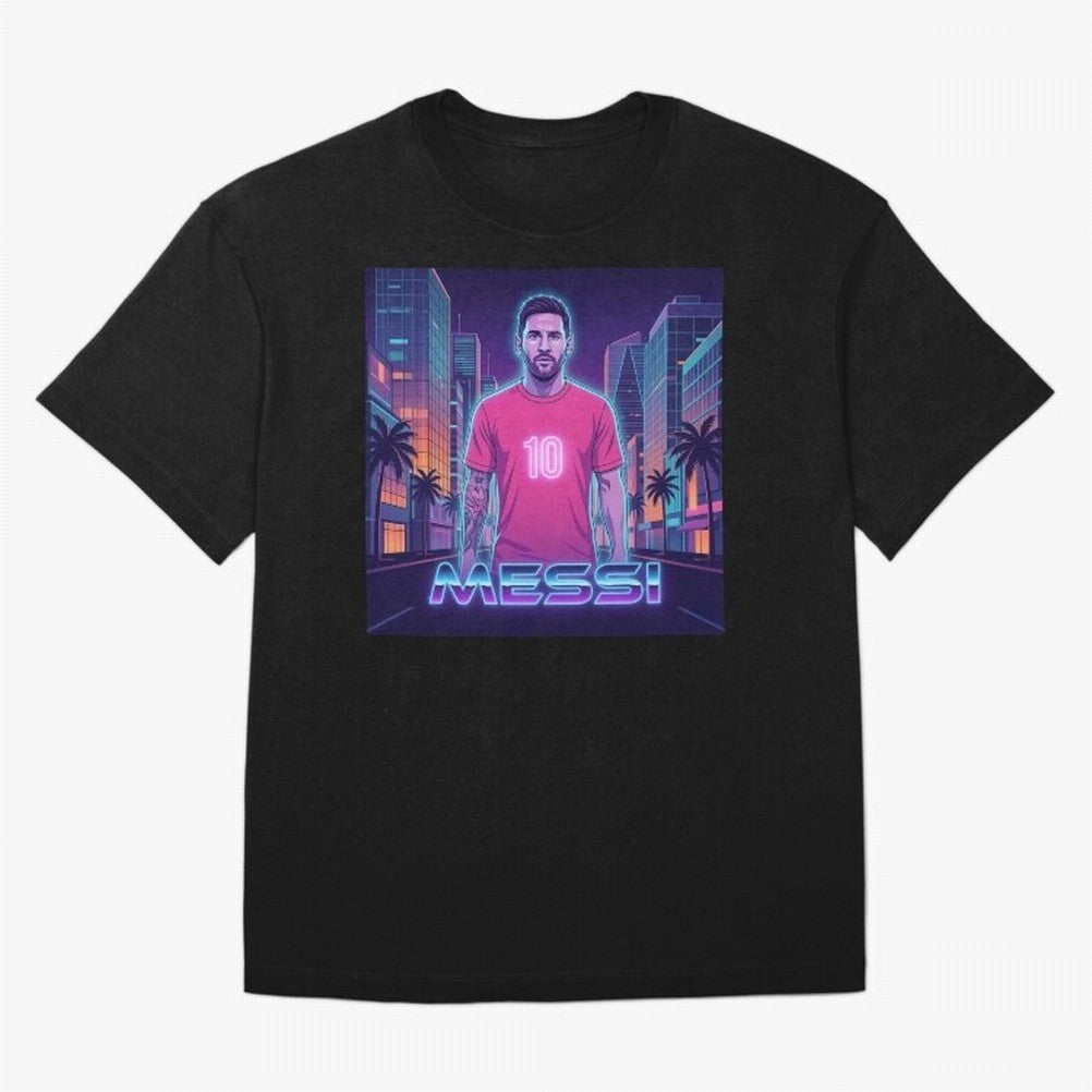 Inter Miami Football Legend Messi Cyberpunk Retro Futurist Design Classic T-Shirt Show Your Tournament Heart For FIFA World Cup 2026, Adidas Match Day Jersey For Knockout Round, Jordan Football Shirt For Cristiano Ronaldo Fans, Nike Soccer Fan Top,
