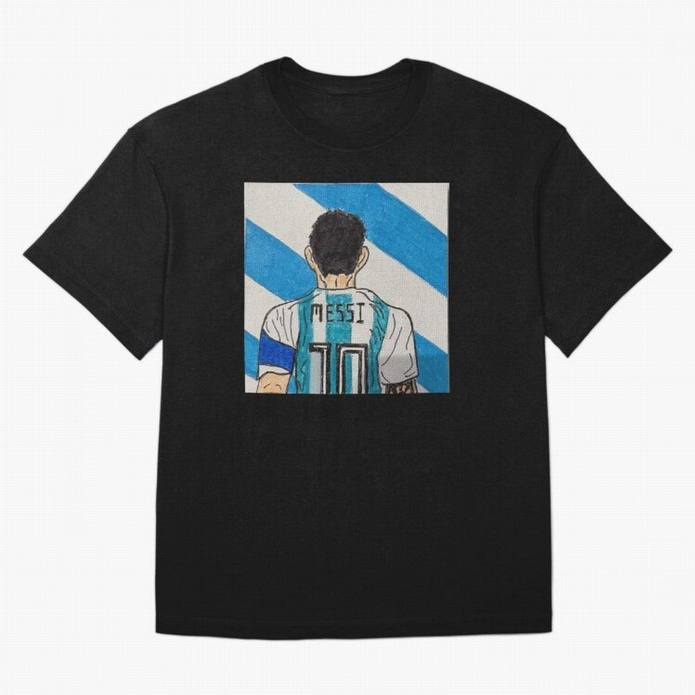 Messi Artwork T-Shirt FIFA World Cup 2026 Argentina Saka Jersey, Adidas Match Day Tee, Cristiano Ronaldo Argentina Fans, Jordan Football Shirt, Nike Soccer Fan Top, Salah Paraguay Knockout Round