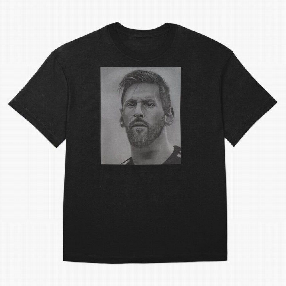 Messi Focused Portrait Art Classic T-Shirt FIFA World Cup 2026 Ecuador Bellingham Fan Jersey, Nike Football Tee, Germany Supporter Shirt, Adidas Soccer Shirt, Messi Jordan Fan Top, Neymar Germany Watch Party