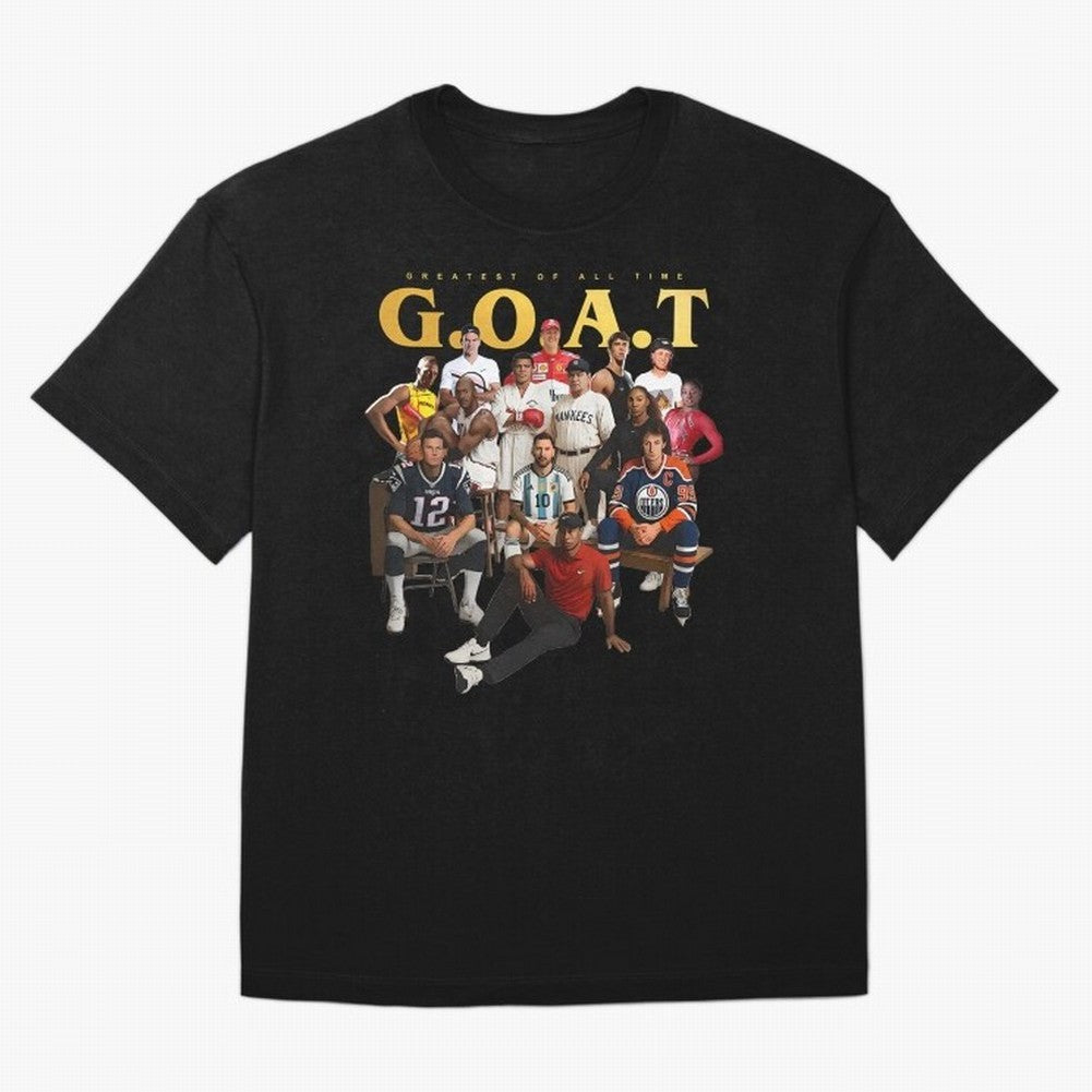 GOAT of all Sports Essential T-Shirt FIFA World Cup 2026 Canada Griezmann, Jordan Supporter Jersey For Match Day, Nike World Cup Shirt For Haaland Fans, Adidas Football Fan Top, Musiala Spain Goal Celebration