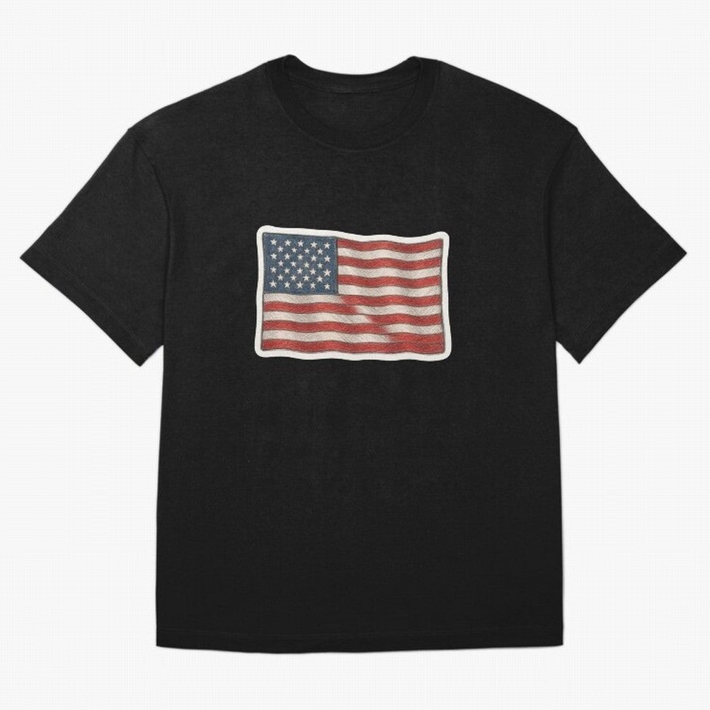 United States Flag USA Patriotic Stars and Stripes Art Classic T-Shirt Portugal CR7 World Cup 2026 Jersey, Jordan Supporter Tee, Match Day, Nike World Cup Shirt, Adidas Football Fan Top, Cristiano Ronaldo Senegal Goal Celebration