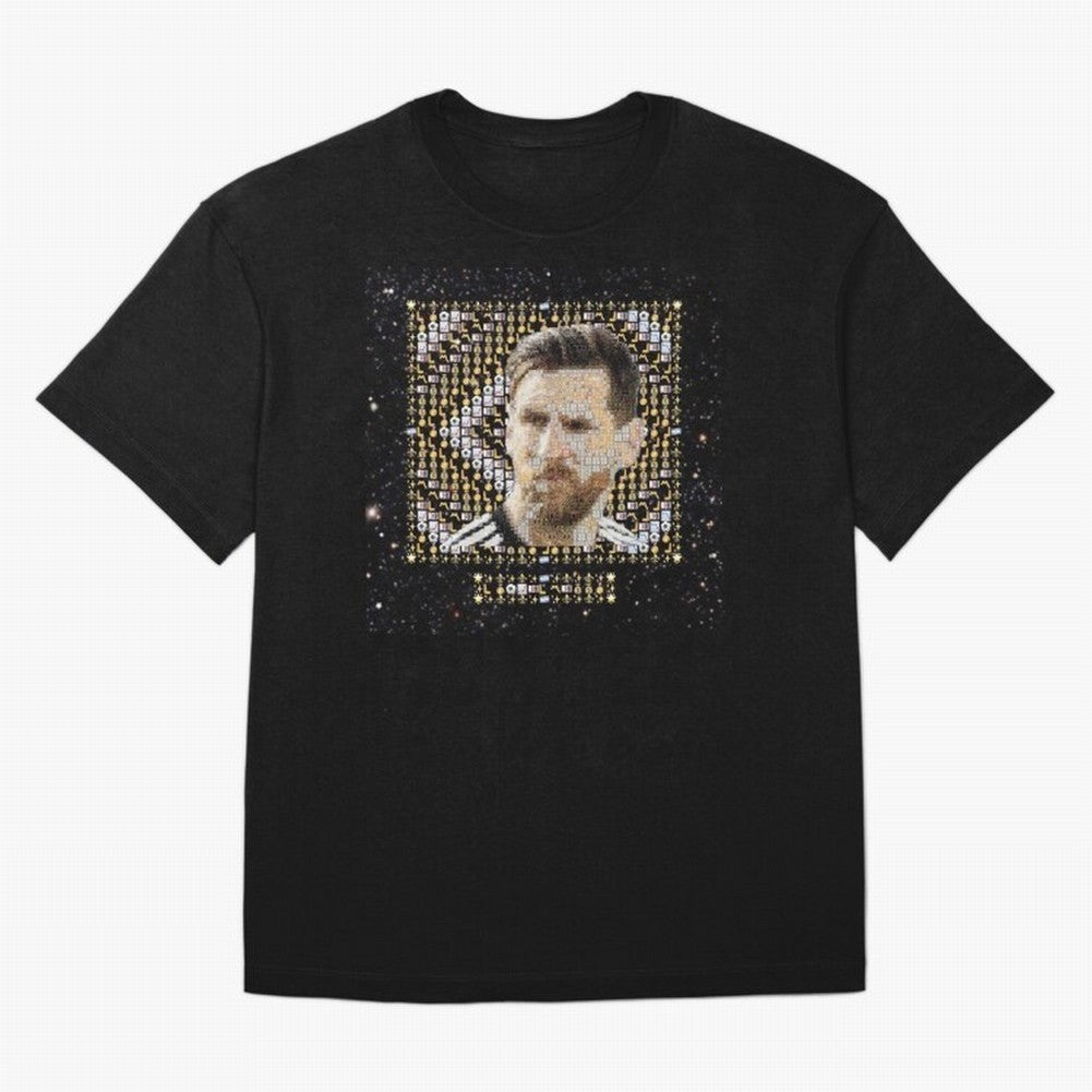 GOAT Emojified ¨C Messi-Inspired Visual Tribute | Legendary Football Grid Art | Iconic Symbolism in Emoji Form T-Shirt Germany Neymar World Cup 2026 Jersey, Jordan Football Tee, Final Match, Adidas Fan Shirt, Nike Supporter Top, Rodri Senegal