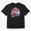 Flamingo & Soccer Fusion Classic T-Shirt FIFA World Cup 2026 Canada Neymar, Adidas Football Jersey For Stadium Chant, Nike Soccer Shirt For Neymar Fans, Jordan Match Day Top, Bellingham Argentina Watch Party