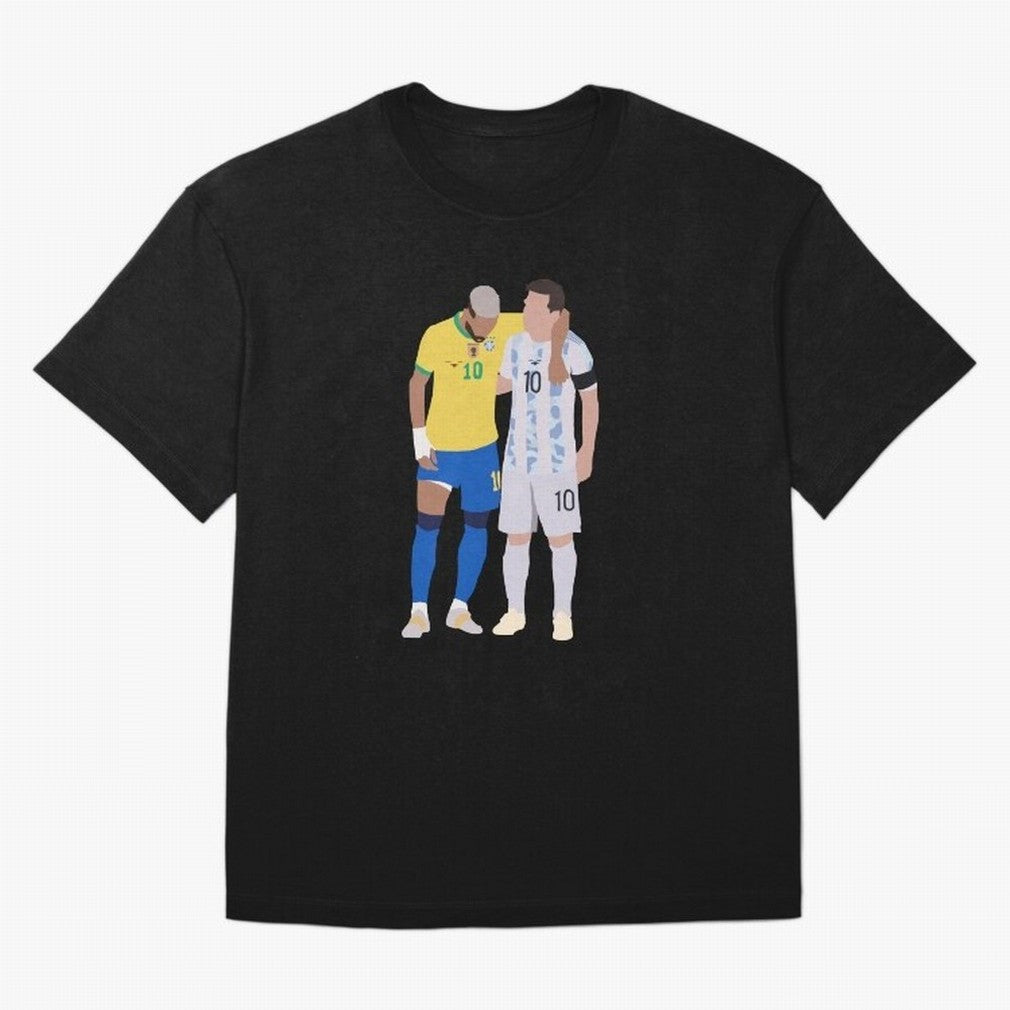 Messi and Neymar Copa America Friends Classic T-Shirt Relive Legendary Nights From FIFA World Cup 2026 Group Jersey, Adidas Football Tee, Mbappe Argentina Fans, Nike Soccer Shirt, Jordan Match Day Top, Bellingham Paraguay Watch Party