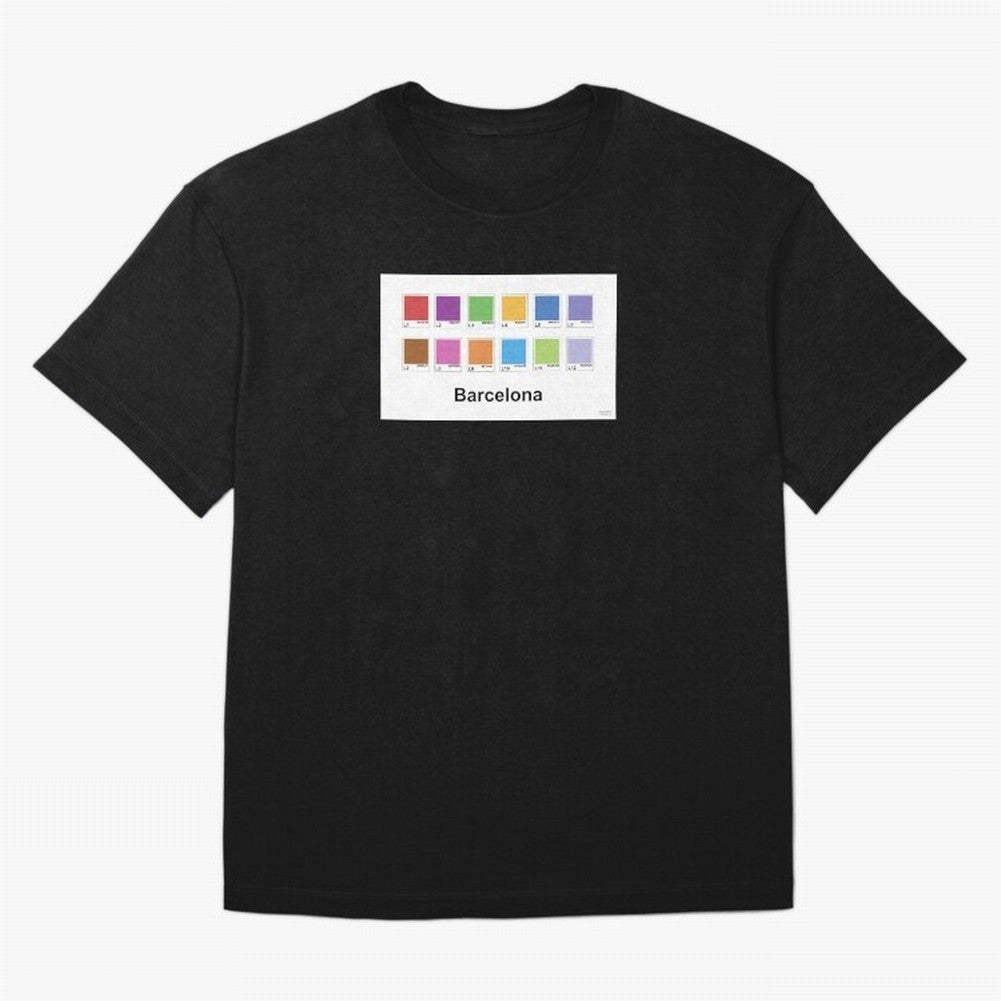 Barcelona Metro Colors Classic T-Shirt FIFA World Cup 2026 Ecuador Bellingham Fan Jersey, Nike Football Tee, Portugal Supporter Shirt, Adidas Soccer Shirt, Mbappe Jordan Fan Top, Neymar Brazil Watch Party