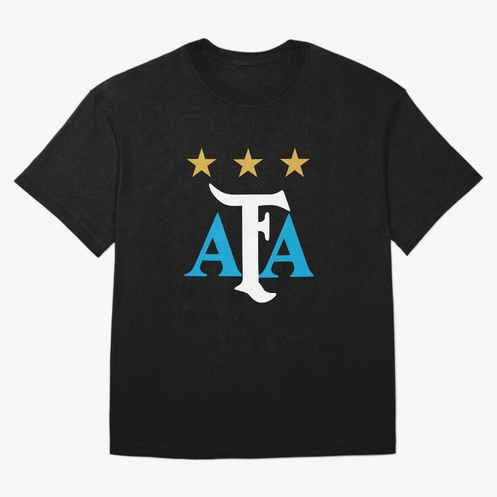 AFA logo - Argentina (light blue, white & gold) T-Shirt Haaland Netherlands Football Jersey, Jordan Football Tee, World Cup 2026, Adidas Fan Shirt, Nike Supporter Top, Kane Ghana Fan Club