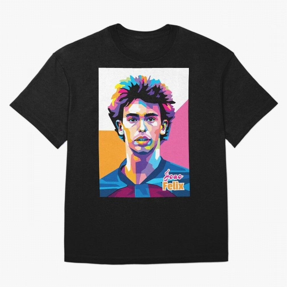 Joao Felix in WPAP Style T-Shirt France Messi World Cup 2026 Jersey, Jordan Football Tee, Match Day, Adidas Fan Shirt, Nike Supporter Top, CR7 Switzerland Knockout Round