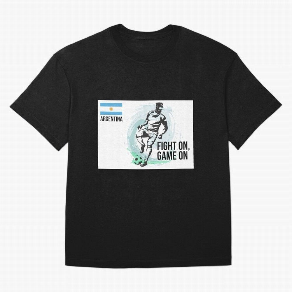 Argentinian Football Player Playing Football - Football Classic T-Shirt Celebrate Football Heritage In FIFA World Cup 2026 Group Fan Jersey, Adidas Soccer Tee, Spain Supporter Shirt, Nike Football Fan Shirt, Messi Jordan Supporter Top, Mbappe Japan