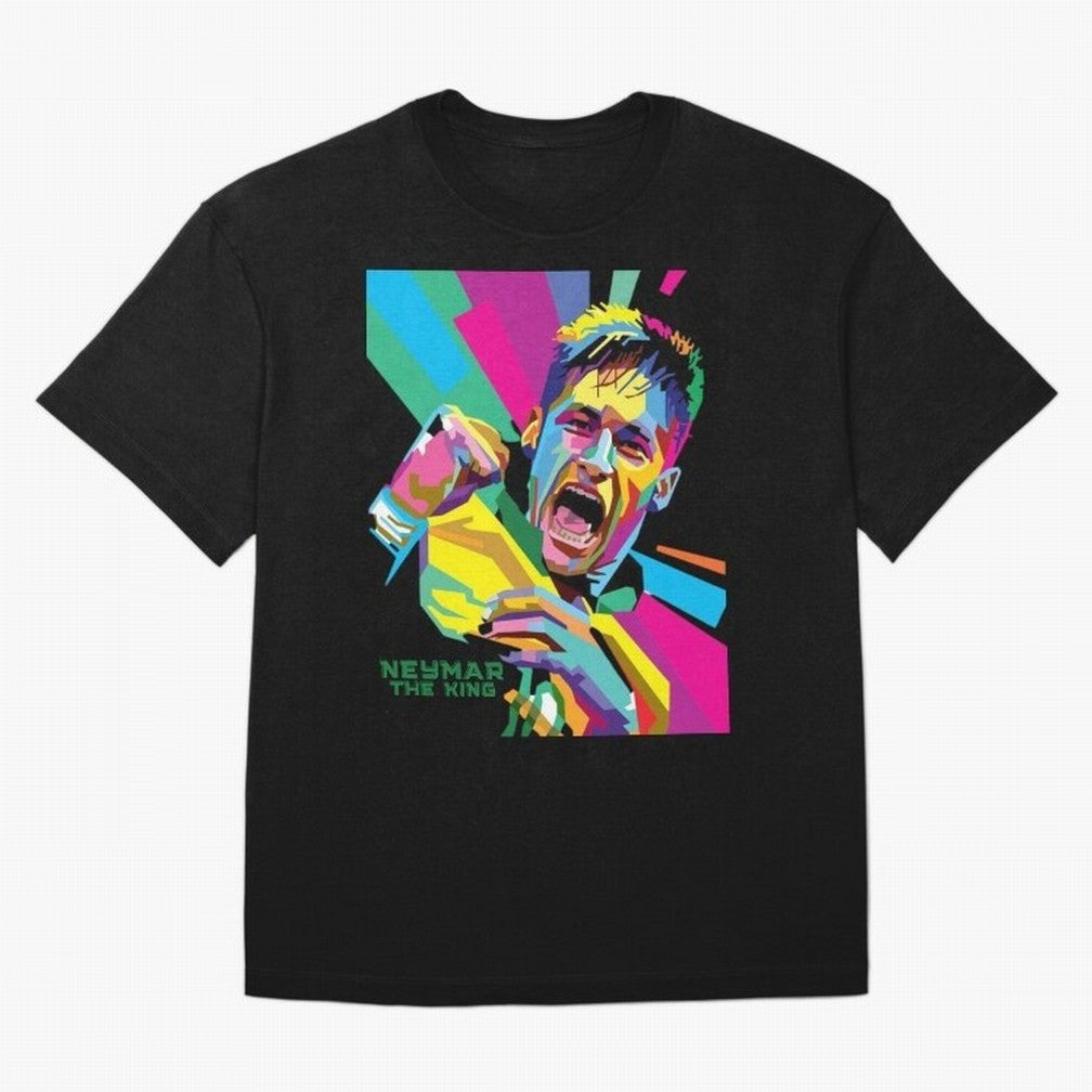 Neymar The King Design Classic T-Shirt World Cup 2026 Spain Salah Jersey, Adidas Soccer Tee, Knockout Round, Nike Football Fan Shirt, Jordan Supporter Top