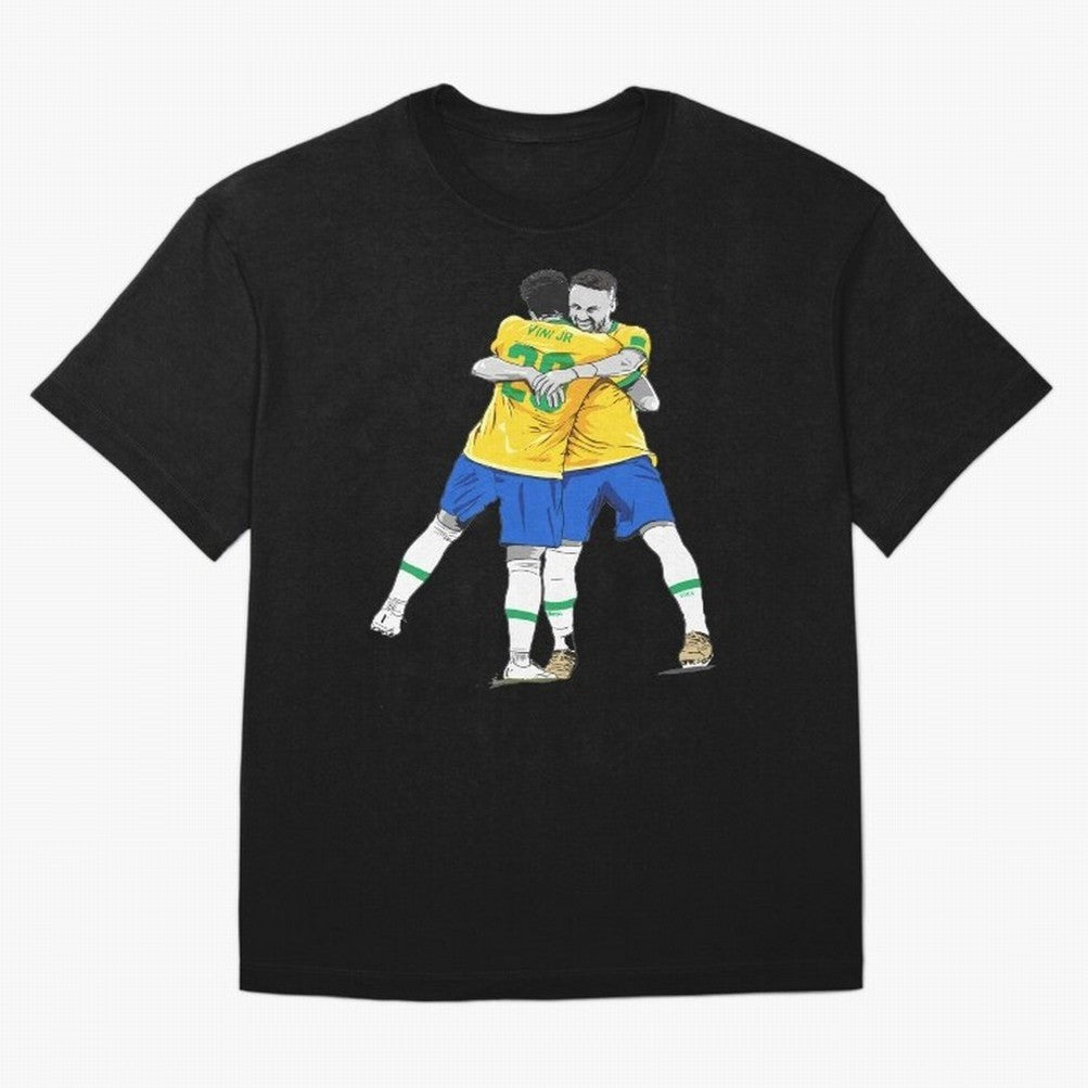 BRAZIL Neymar Jr and Vini Jr World Cup Celebration Classic T-Shirt Portugal Neymar World Cup 2026 Jersey, Nike Match Day Shirt, Stadium Chant, Adidas Supporter Tee, Jordan Soccer Fan Top, Griezmann Senegal Match Day