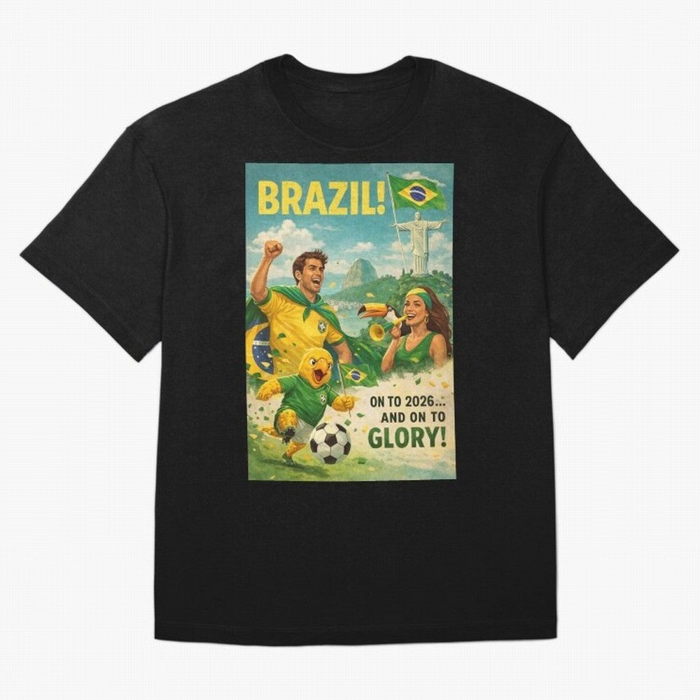 Brazil Rio de Janeiro Christ the Redeemer Sugarloaf Mountain FIFA World Cup 2026 Football Celebration Classic T-Shirt Step Into Global Football Passion For FIFA World Cup 2026 Fan Jersey, Jordan Football Tee, Spain Supporter Shirt, Adidas Fan