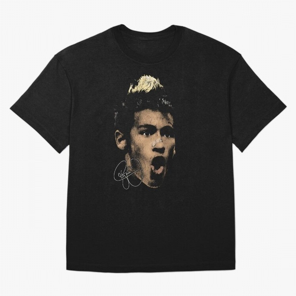 Young Neymar Illustration T-Shirt FIFA World Cup 2026 Ecuador Griezmann Fan Jersey, Nike Fan Tee, Brazil Supporter Shirt, Jordan Soccer Shirt, Mbappe Adidas Match Day Top, De Bruyne Colombia Final Match