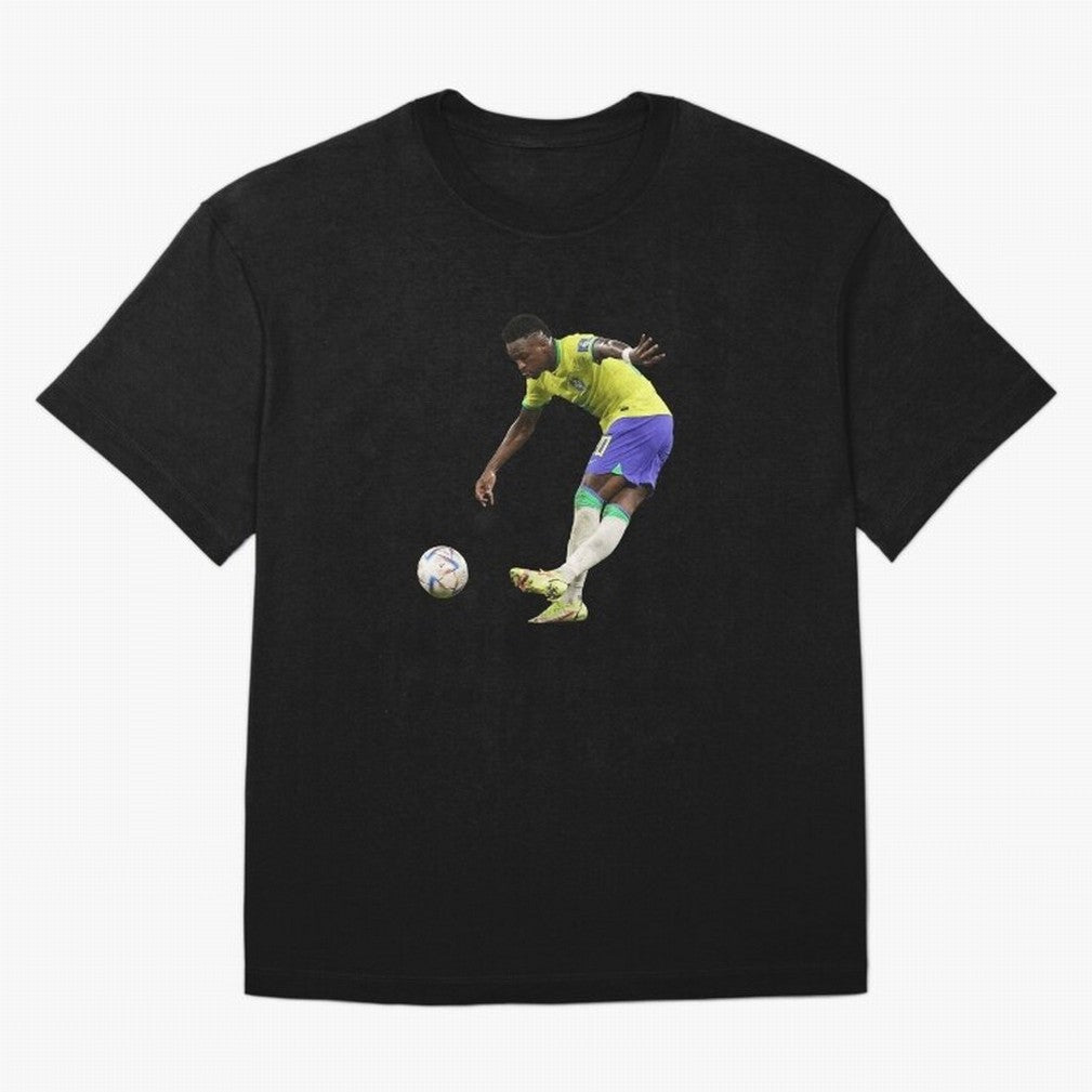 Vinicius Junior rabona Classic T-Shirt Celebrate Soccer Greatness During The FIFA World Cup 2026 Jersey, Nike Fan Tee, Cristiano Ronaldo Netherlands Fans, Jordan Soccer Shirt, Adidas Match Day Top, Salah Australia Soccer Fans