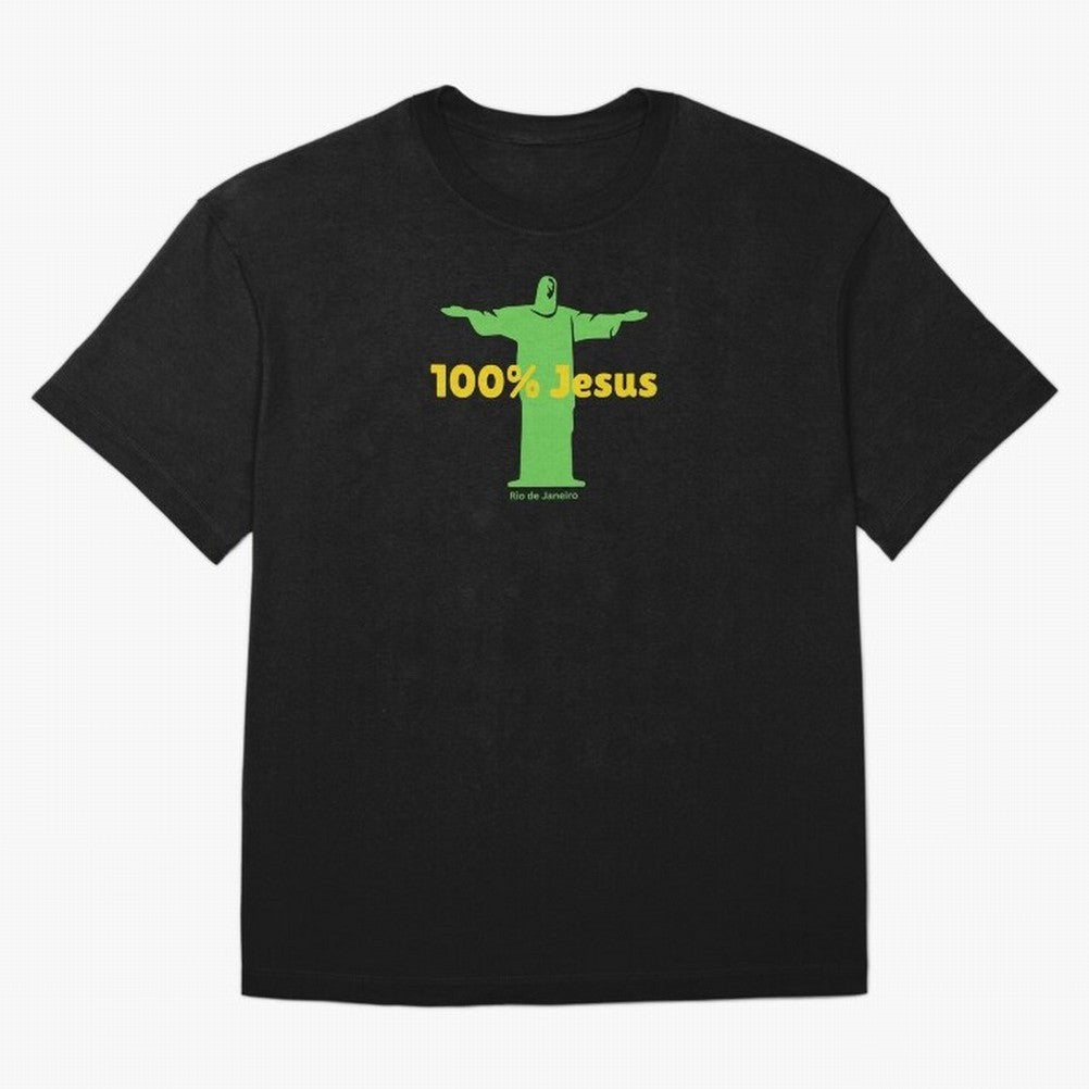 100% Jesus Christ the Redeemer Christian Brazilian Classic T-Shirt Argentina Messi World Cup 2026 Jersey, Jordan Football Tee, Stadium Chant, Adidas Fan Shirt, Nike Supporter Top, Neymar Senegal Fan Club