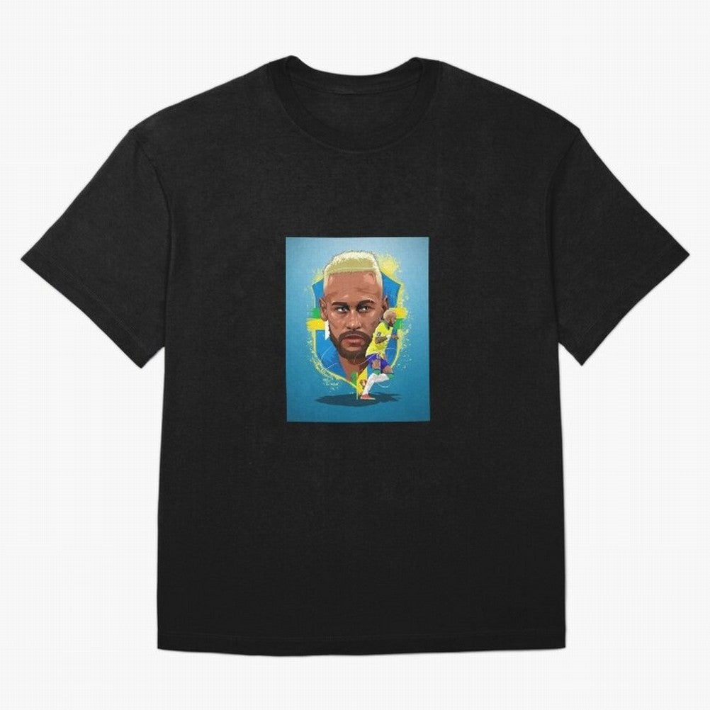 neymar art - neymar illustration T Shirt T-Shirt FIFA World Cup 2026 Canada Bellingham, Adidas Football Jersey For Group Stage, Nike Soccer Shirt For Messi Fans, Jordan Match Day Top, Neymar Ecuador Watch Party