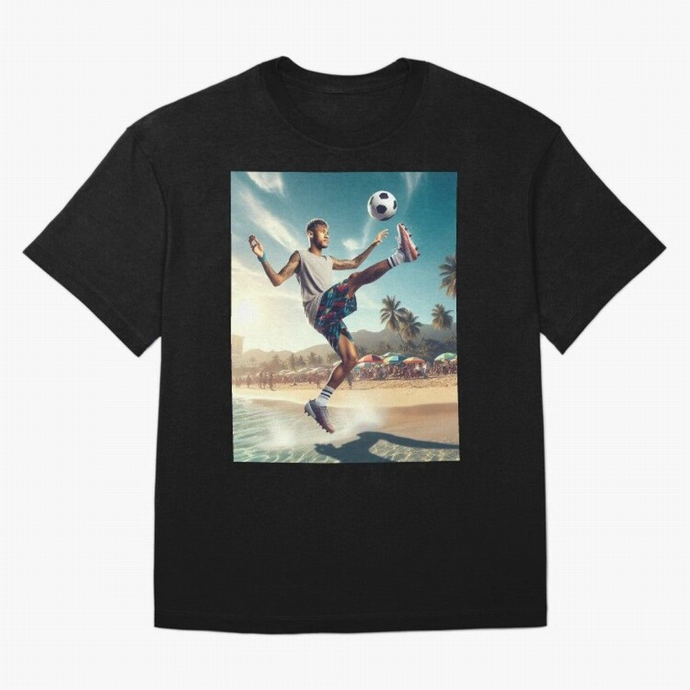 Neymar Junior Playing on Beach Classic T-Shirt Feel The Roar Of FIFA World Cup 2026 For Fans Of Messi Fan Jersey, Nike Fan Tee, Portugal Supporter Shirt, Jordan Soccer Shirt, Messi Adidas Match Day Top, Son Germany Goal Celebration