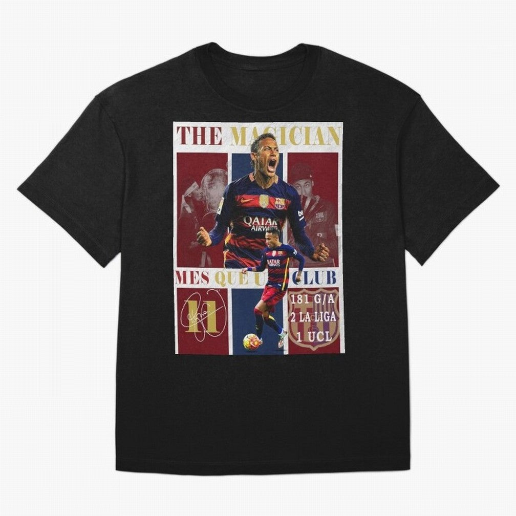 Neymar Jr Barcelona 2015 UCL Poster Classic T-Shirt Support Your Favorite Stars During FIFA World Cup 2026 Jersey, Nike Football Tee, Cristiano Ronaldo England Fans, Adidas Soccer Shirt, Jordan Fan Top, Son Australia Group Stage