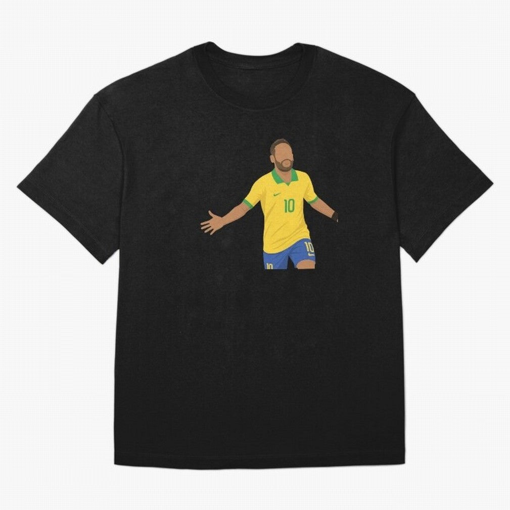 Neymar Jr in Yellow Glory Sticker T-Shirt Show Your Stadium Side During The FIFA World Cup 2026 Jersey, Nike Fan Tee, Messi Portugal Fans, Jordan Soccer Shirt, Adidas Match Day Top, Pedri England Goal Celebration