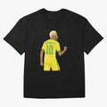 Neymar Jr in Yellow Glory Sticker T-Shirt FIFA World Cup 2026 Ecuador Messi Fan Jersey, Adidas Match Day Tee, Germany Supporter Shirt, Jordan Football Shirt, Messi Nike Soccer Fan Top, Kane Germany Fan Club